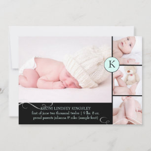 Faire-part PixDezines do-it-yourself couleur/faire-part de na