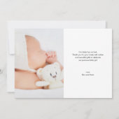 Faire-part PixDezines Minimaliste Simple 5x7 (Dos)