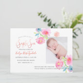 Faire-part PixDezines SIP+SEE, FLEURS A L'AQUARELLE (Debout devant)