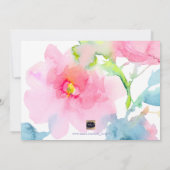 Faire-part PixDezines SIP+SEE, FLEURS A L'AQUARELLE (Dos)