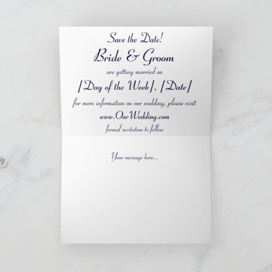 FAIRE-PART PLAGE DE SOLEIL (Intérieur)