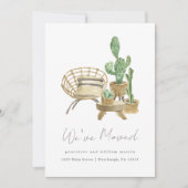 Faire-part Plantes douillets Nouvelle maison déménager (Devant)