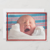 Faire-part Plaque Rouge Faite Au Texas Photo Horizontale (Dos)