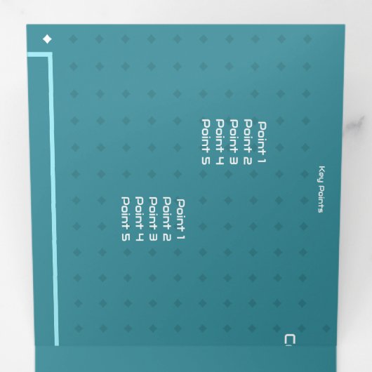 Faire-part pliée à trois lettres (Intérieur en premier)