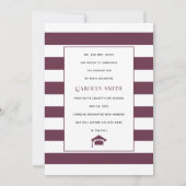 Faire-part Plum violet Classe de 2023 Arch photo graduation (Dos)
