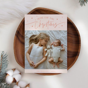 Faire-part Plus d'amour Cette photo de Noël Peach Naissance