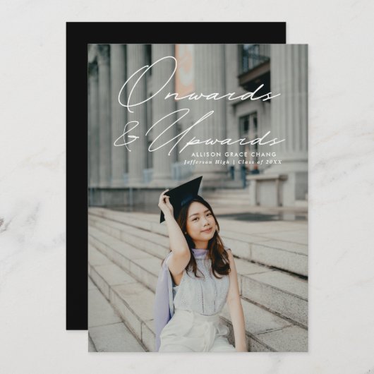 Faire-part Plus de 2 diplômes de photographie (Devant / Derrière)