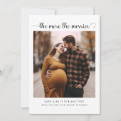 Faire-part Plus la grossesse de Noël est joyeuse (Devant)