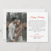 Faire-part Plus La Grossesse Photo De Noël Des Plus Merrières (Dos)