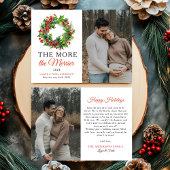 Faire-part Plus La Grossesse Photo De Noël Des Plus Merrières