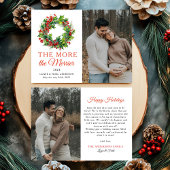 Faire-part Plus La Grossesse Photo De Noël Des Plus Merrières