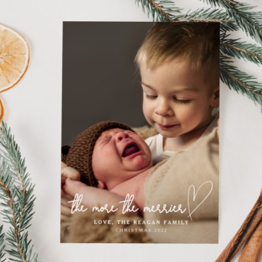 Faire-part Plus la photo de la naissance de Noël est joyeuse