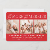 Faire-part Plus La Photo Merrier 3 Photo Naissance De Vacance (Devant)