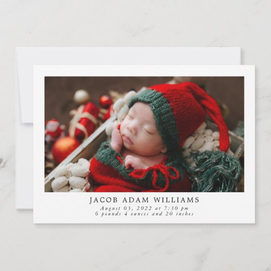 Faire-part Plus Le Merrier | Noël (Dos)