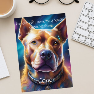 Faire-part Poème d'anniversaire customisé Great Nephew avec c