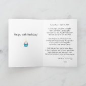 Faire-part Poème d'anniversaire personnalisé Godson customisé (Intérieur)