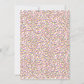 Faire-part Points Confetti Retro Plaisir Frontière Photo Grad (Dos)