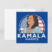 Faire-part Politique Kamala Harris (Devant / Derrière)