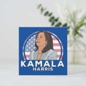 Faire-part Politique Kamala Harris (Debout devant)