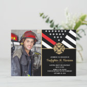 Faire-part Pompier Pompier Académie de Diplôme de pompiers Ph (Debout devant)