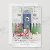 Faire-part Porte cyclable de l'extracteur jaune du Labrador (Devant)