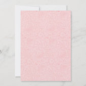 Faire-part Porte rose Bébé Fille Photo Naissance (Dos)