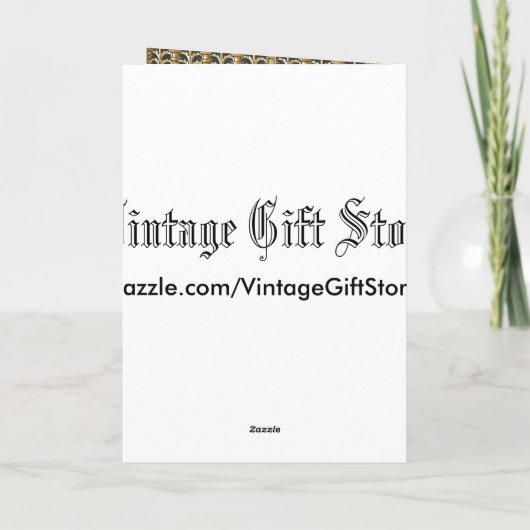 Faire-part Porte royale d'or (Dos)