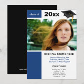 Faire-part Portes ouvertes de la collégiale (Bleu) (Devant / Derrière)