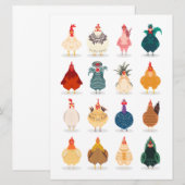 Faire-part Poulet mou (Devant / Derrière)