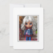 Faire-part Poupées photo bébé, personnalisées, passe-temps (Dos)