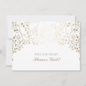 Faire-part pour fille de fleurs de mariage Baby's  (Devant)