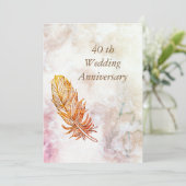 Faire-part pour les 40 ANS DE MARIAGE (Debout devant)