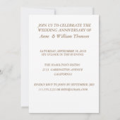 Faire-part pour les 40 ANS DE MARIAGE (Dos)