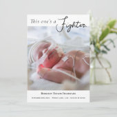 Faire-part Premie photo Baby (Debout devant)