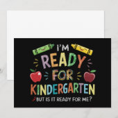 Faire-part Premier jour de maternelle amusant pour les enfant (Devant / Derrière)