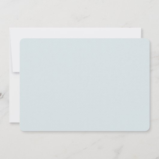 Faire-part Présentation bébé une photo élégante bleu naissanc (Dos)