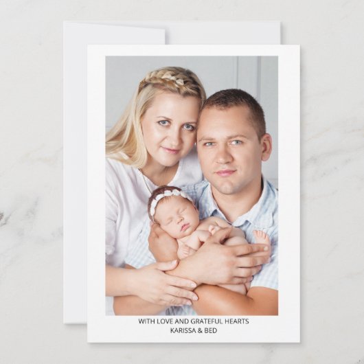 Faire-part Présentation de 2 Fleurs rose violet photo Naissan (Dos)