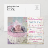 Faire-part Présentation de la nouvelle carte postale Faire-pa (Devant / Derrière)