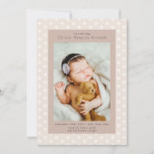 Faire-part Présentation de la photo bébé Stars Boho Naissance (Devant)