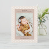 Faire-part Présentation de la photo bébé Stars Boho Naissance (Debout devant)