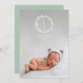 Faire-part Présentation de la photo de la branche dessinée à  (Devant / Derrière)