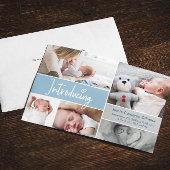 Faire-part Présentation des photos de bébé nouveau-né coeur B