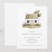 Faire-part Pretty Cottage & Wildflowers Moving (Devant / Derrière)