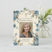 Faire-part Prière commémorative des funérailles catholiques (Debout devant)