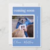 Faire-part Prochainement Grossesse photo moderne (Devant)
