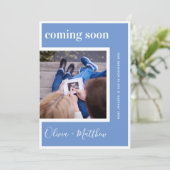 Faire-part Prochainement Grossesse photo moderne (Debout devant)