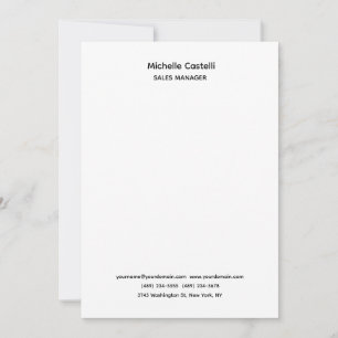 Faire-part Professionnel Unique Classique Simple