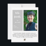 Faire-part Promotion de la liste de courriels d'accueil de l'<br><div class="desc">Notre design moderne de page "About Me" est élégant et minimaliste! Dans les tons gris et blanc, cela allie élégance et simplicité. Avec votre photo, un accueil chaleureux, votre nom et une section de texte engageante, c'est la toile parfaite pour raconter votre histoire. De plus, il y a de l'espace...</div>