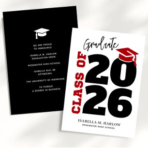 Faire-part Promotion de l'obtention du diplôme YY
