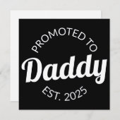 Faire-part Promu À Daddy Est. 2025 I (Devant / Derrière)